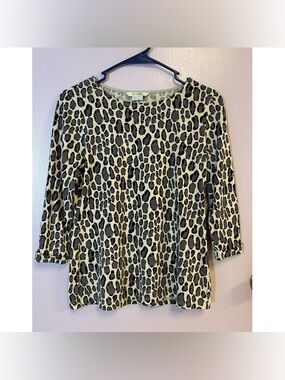 Boden Leopard Print Blouse size 4